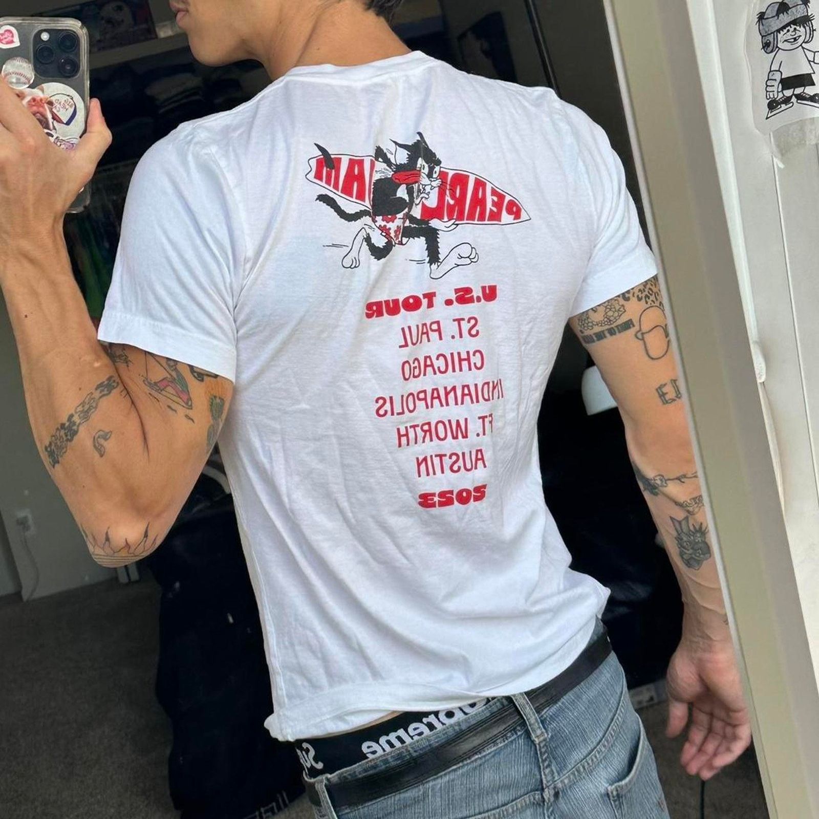 Band Tees × Other Rare 2023 Pearl Jam US Concert Tour Band Tee Shirt Size S / US 4 / IT 40 - 4 Thumbnail
