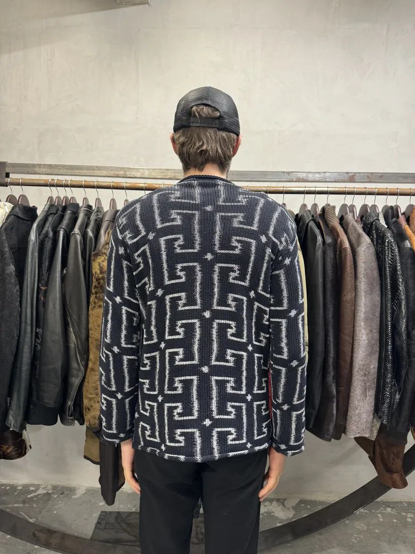 Emporio Armani × Vintage 1990s Emporio Armani Psycho Navy Sweater Size US S / EU 44-46 / 1 - 4 Thumbnail