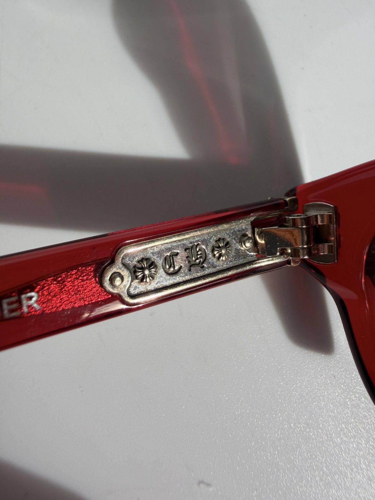 Chrome Hearts Chrome Hearts Red Lowrider Sunglasses Size ONE SIZE - 6 Thumbnail