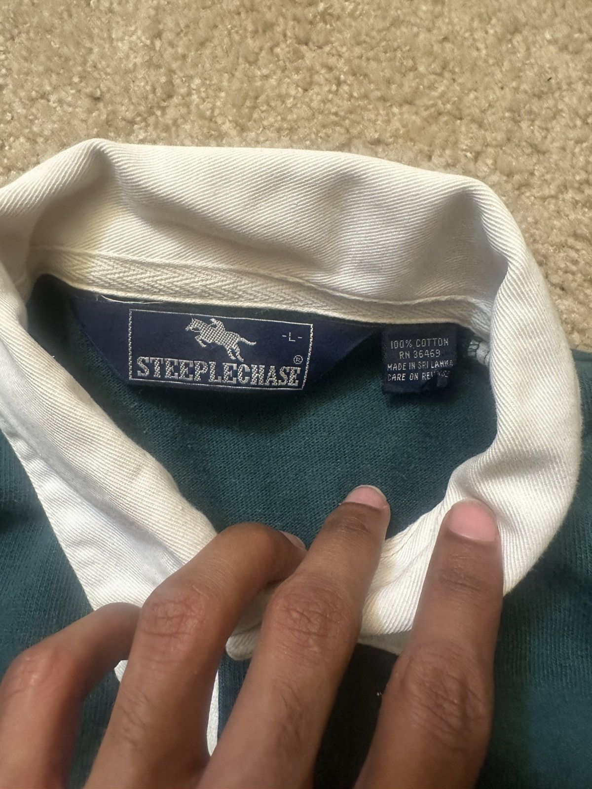 Steeplechase Long sleeve polo Size US L / EU 52-54 / 3 - 3 Thumbnail