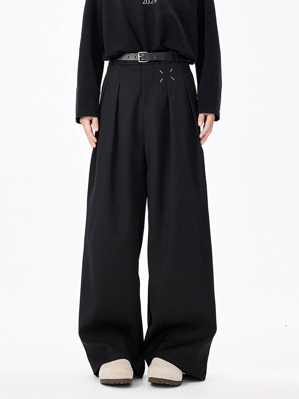 Designer × Japanese Brand Japanese black trousers Size 28" / US 6 / IT 42 - 1 Thumbnail