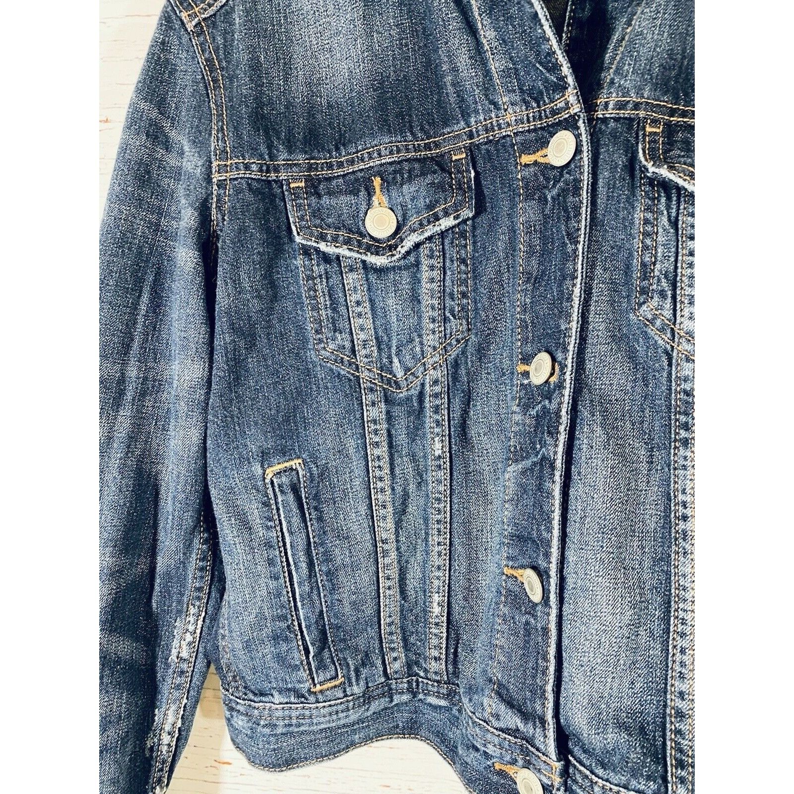American Eagle Outfitters AE American Eagle Denim Jean Jacket Womens Sz Extra Small Co Size XS / US 0-2 / IT 36-38 - 5 Thumbnail
