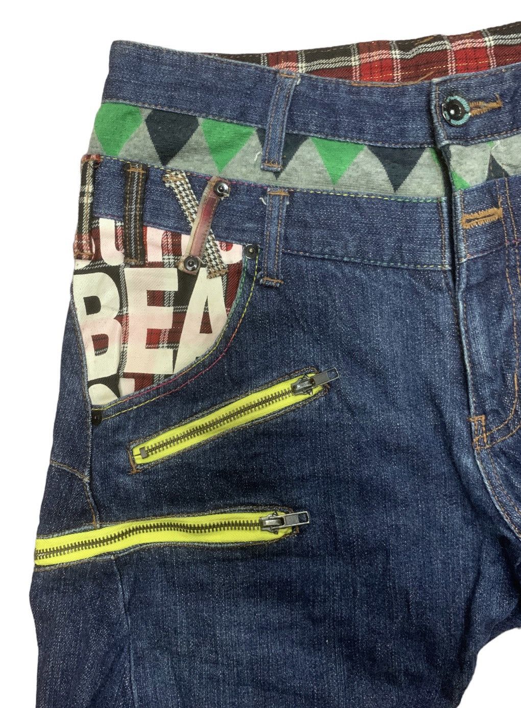 Hysteric Glamour B.S RAW LIMITED EDITION BEACH CASUAL DOUBLE WAIST DENIM Size US 33 - 7 Thumbnail