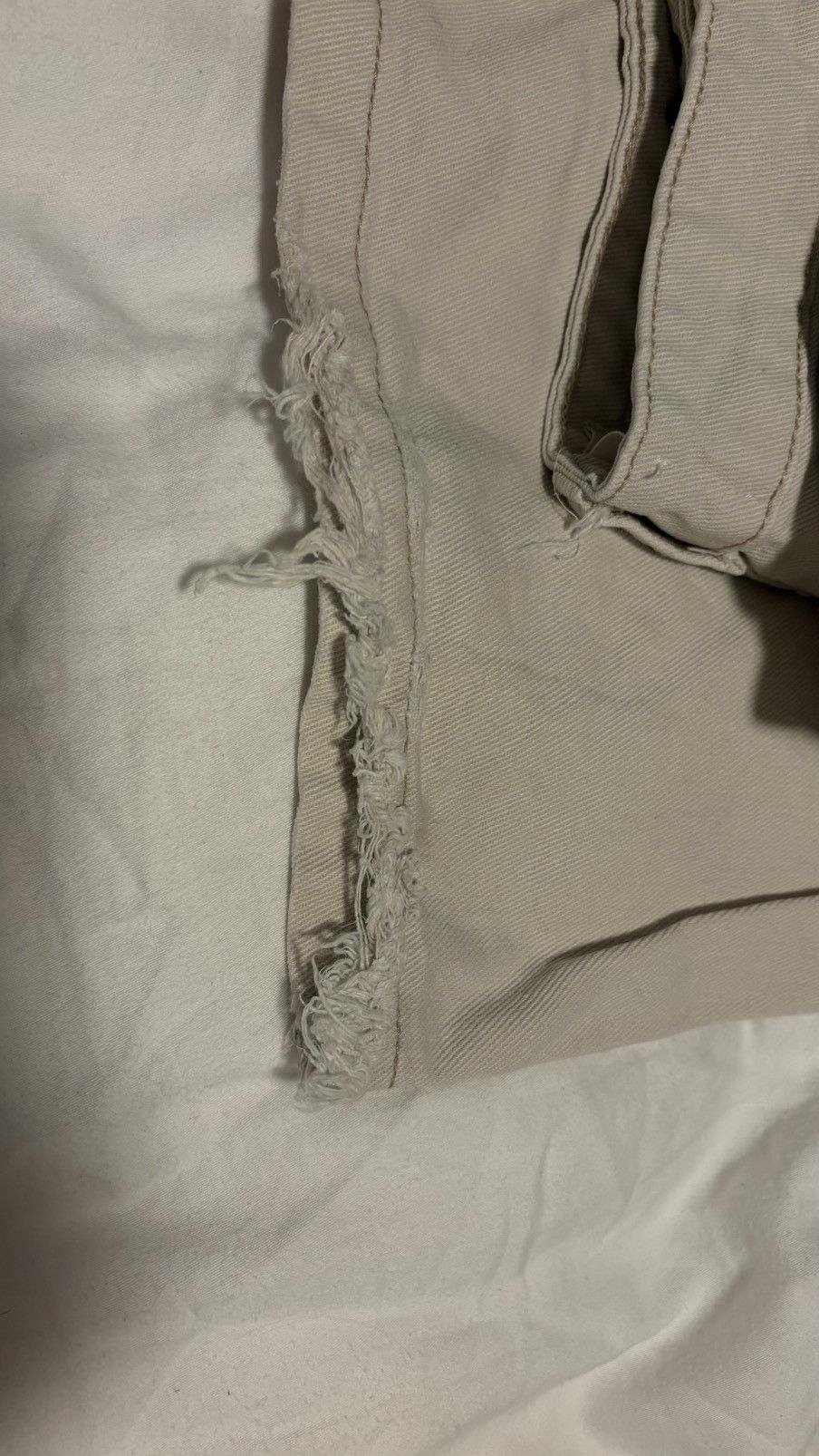 Vintage Beige Cargo Jeans Size 26" / US 2 / IT 38 - 3 Thumbnail