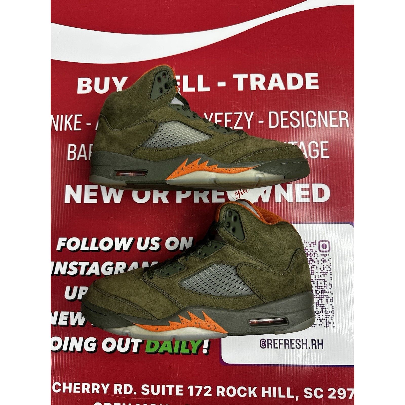 Jordan Brand Air Jordan 5 Olive 2024 Size 10.5 DD0587-308 Size US 10.5 / EU 43-44 - 2 Thumbnail