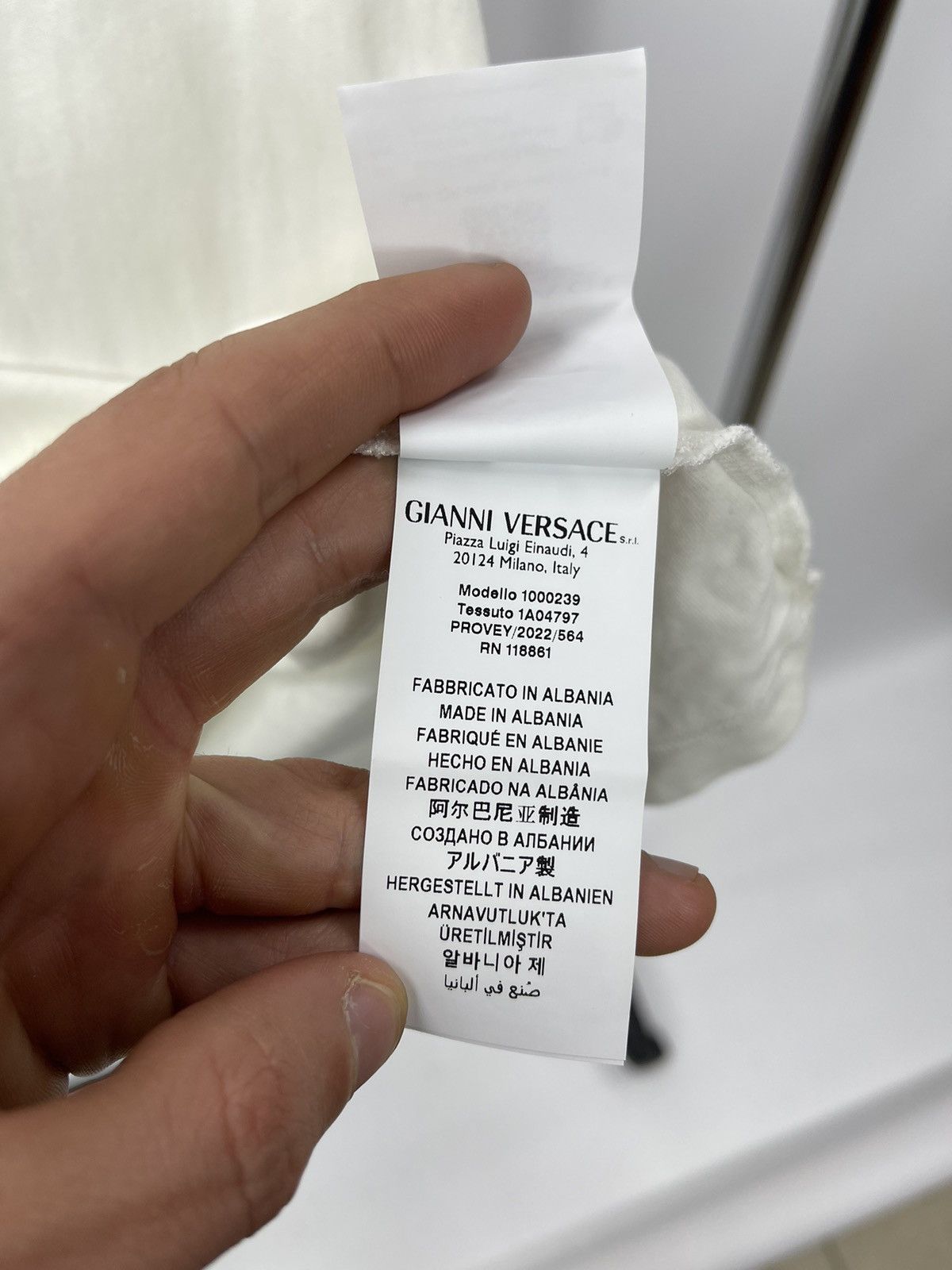 Versace Versace T-SHIRT JERSEY Size 12A Years 152 cm White Gold Logo Size US XS / EU 42 / 0 - 7 Thumbnail
