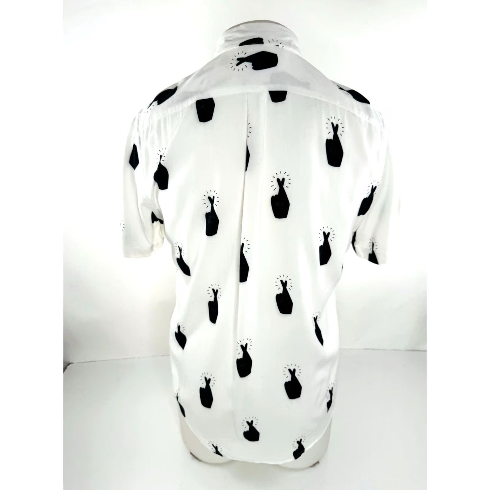 Portuguese Flannel PORTUGUESE FLANNEL Shirt Camp Mens S / M White / Black Short Sleeve Button-UpEXCELLENT Size US M / EU 48-50 / 2 - 3 Thumbnail