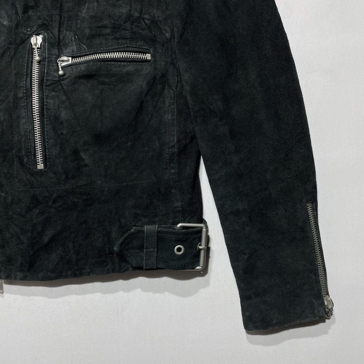 Allsaints ALLSAINT NASH BIKER SUEDE JACKET Size US S / EU 44-46 / 1 - 7 Thumbnail