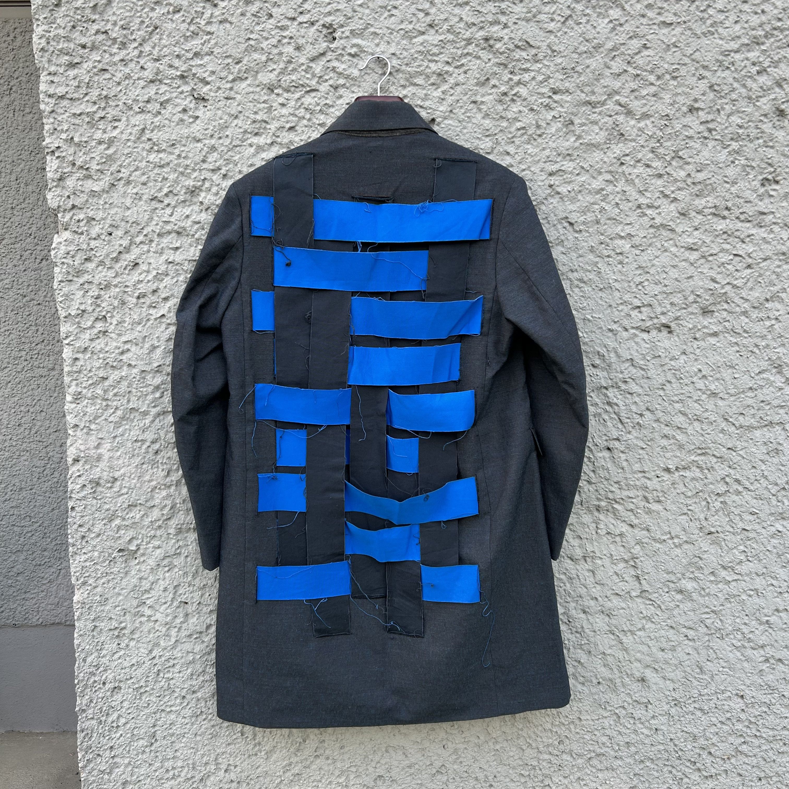 Namacheko Namacheko Blue Coat Jacket Patchwork Detailing Size US L / EU 52-54 / 3 - 1 Thumbnail