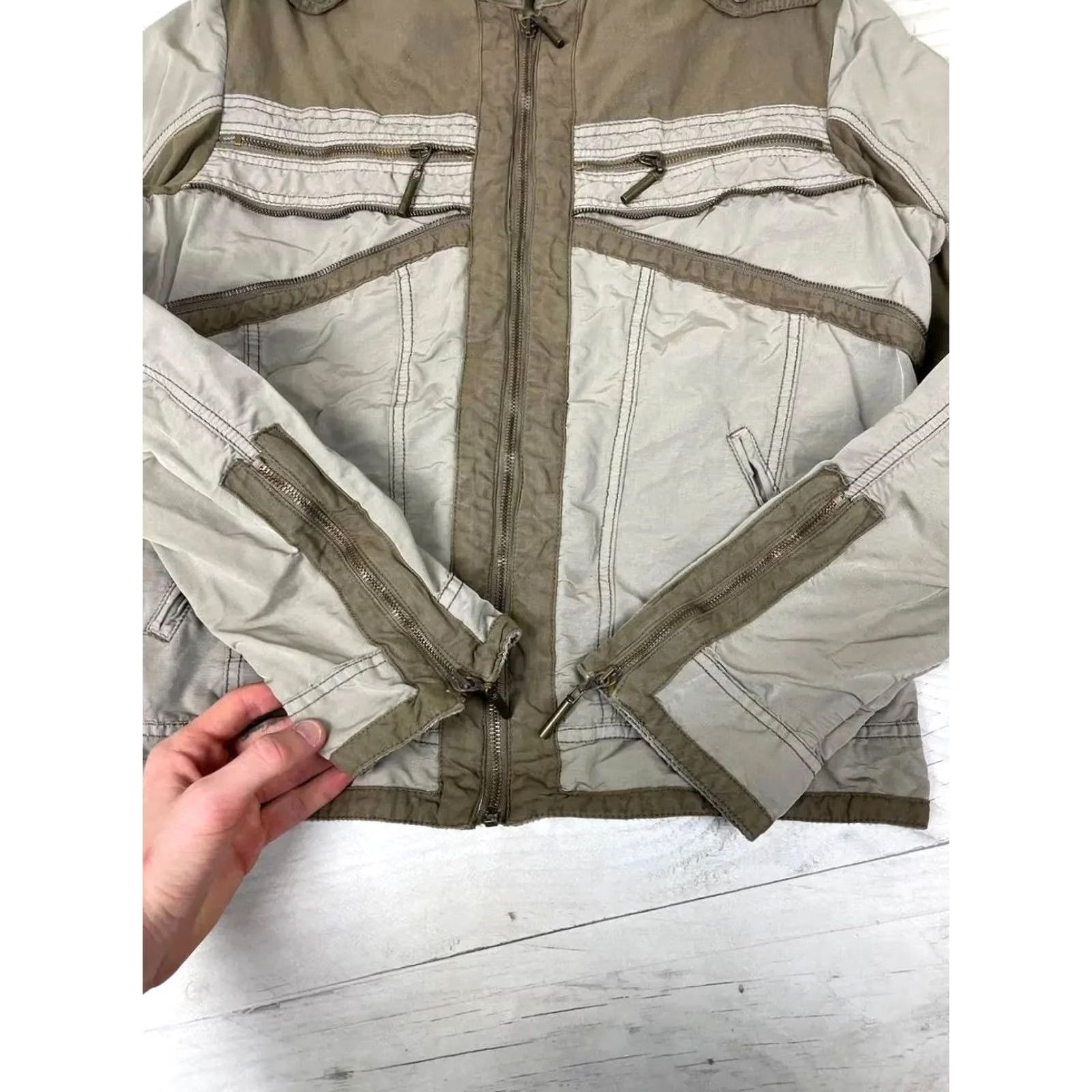 Just Cavalli VINTAGE Just Cavalli Jacket Beige 90s Luxury Y2K Men Size 48 Size US M / EU 48-50 / 2 - 7 Thumbnail