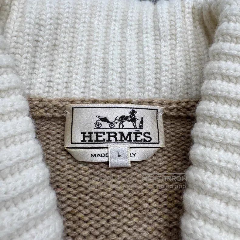 Hermes Hermes Cashmere Knit Cardigan Size US L / EU 52-54 / 3 - 2 Thumbnail