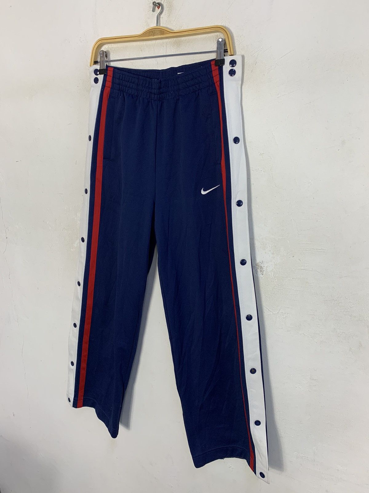 Nike Hype 90s Nike Track Jogger Pant Side Snap Button Design Size US 32 / EU 48 - 4 Thumbnail