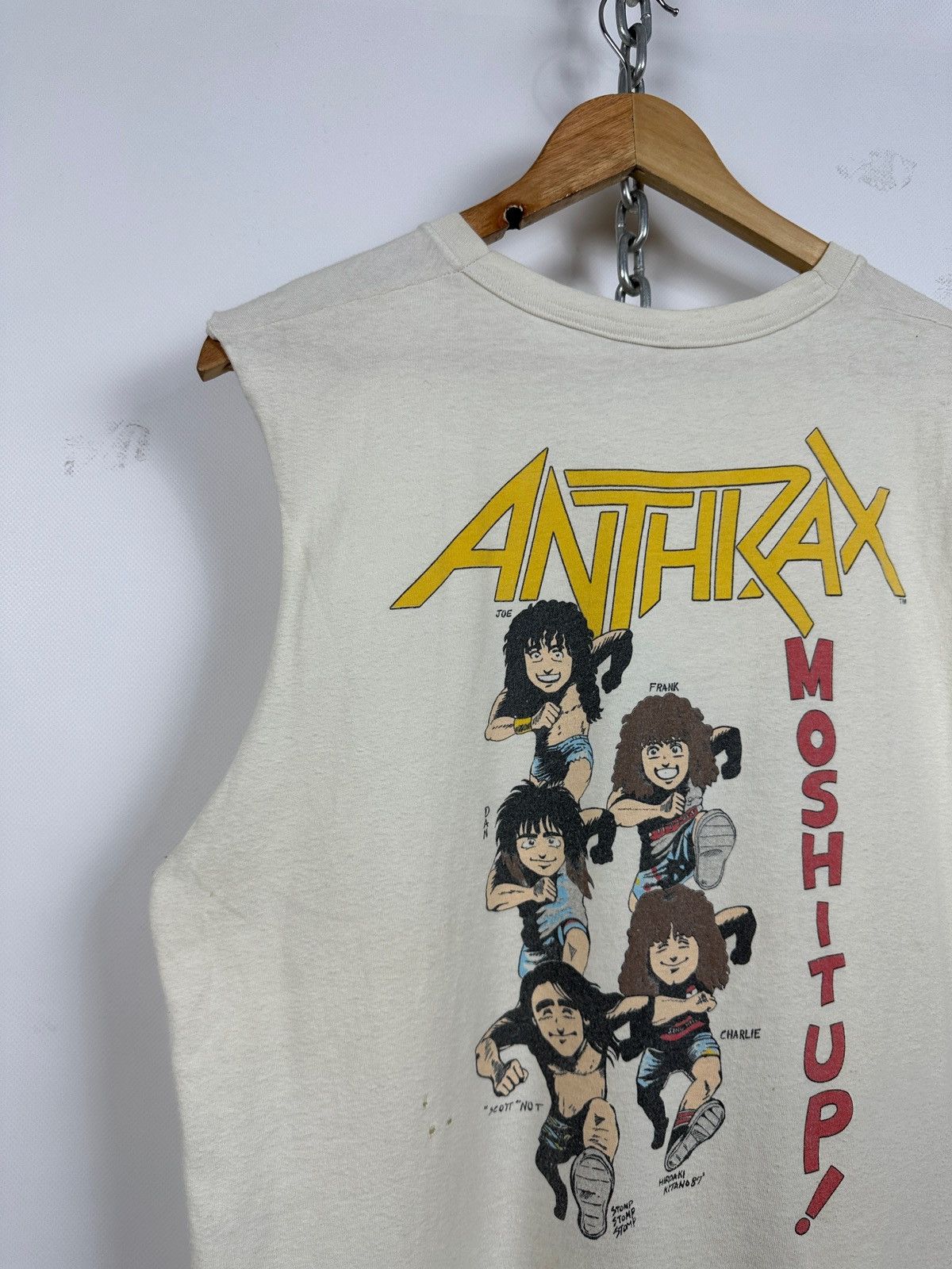 Band Tees 1987 Vintage Anthrax Skate Mosh It Up Sleeveless Size US M / EU 48-50 / 2 - 14 Thumbnail