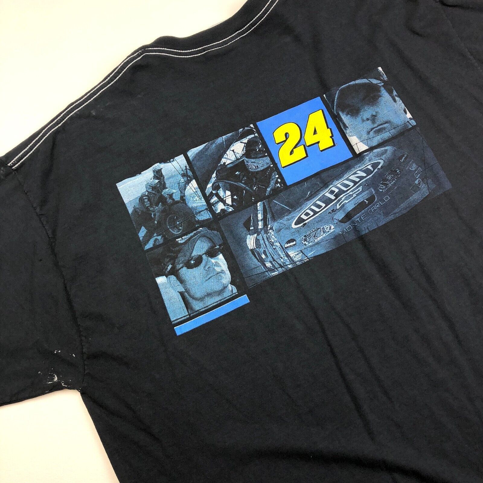 NASCAR Jeff Gordon 24 Dupont Nascar Racing Navy Black Tee XL Size US XL / EU 56 / 4 - 6 Thumbnail