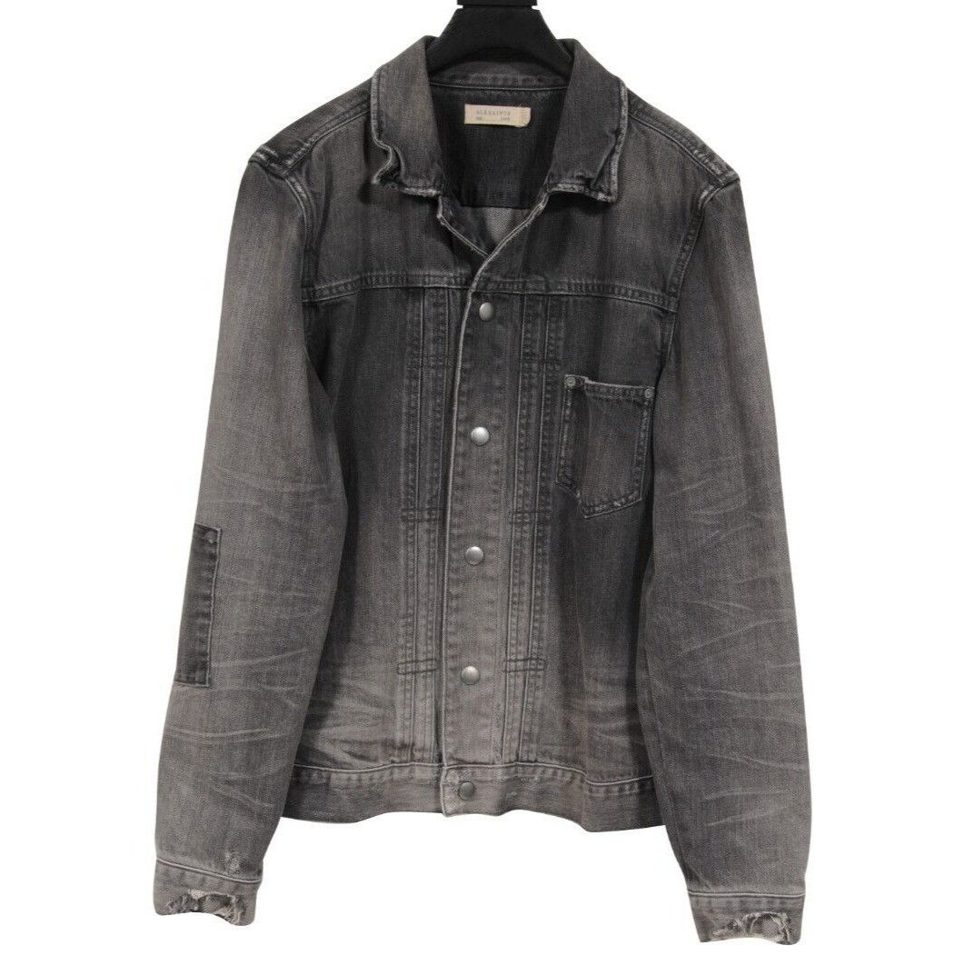 Allsaints Gambola Denim Jacket Distressed Gray Size US L / EU 52-54 / 3 - 1 Thumbnail