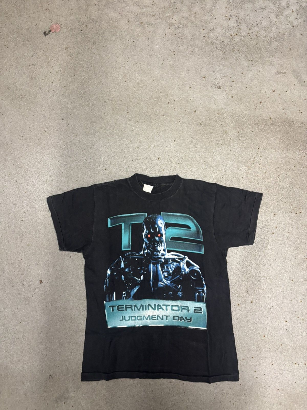 Vintage 1991 Terminator 2 promo tshirt Size US L / EU 52-54 / 3 - 1 Thumbnail