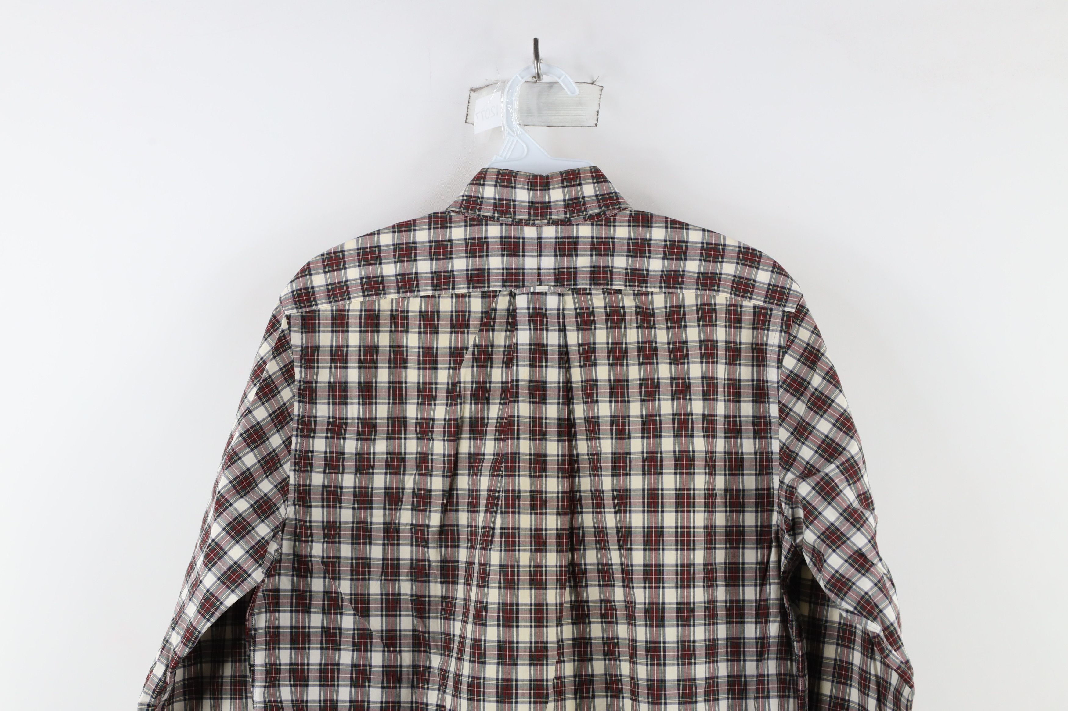 Lands' End × Vintage Vintage 90s Lands End Collared Button Down Shirt Plaid Size US M / EU 48-50 / 2 - 12 Thumbnail