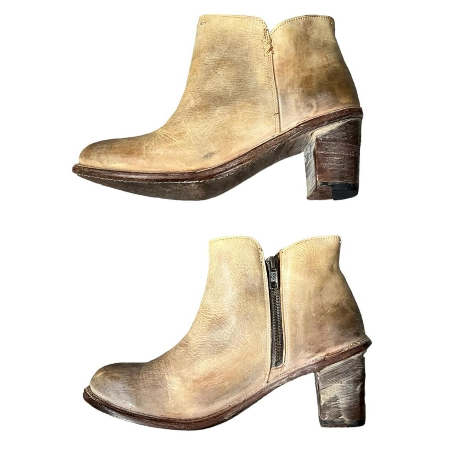 Bed Stu Bed Stu Whiskey Sunset Sonic Ankle Boot Distressed Leather Size US 7.5 / IT 37.5 - 5 Thumbnail