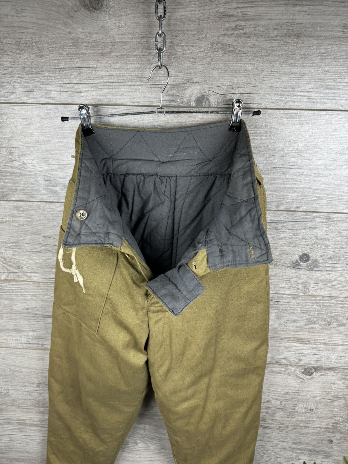 Other Vintage winter warm work pants 1970s in army style USSR Size US 28 / EU 44 - 8 Thumbnail