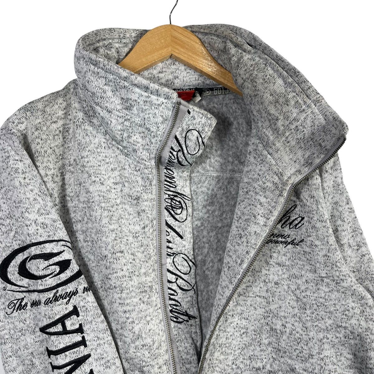 Gotcha GOTCHA International Grey Full Zip Sweatshirt Jacket Size L Size US L / EU 52-54 / 3 - 7 Thumbnail