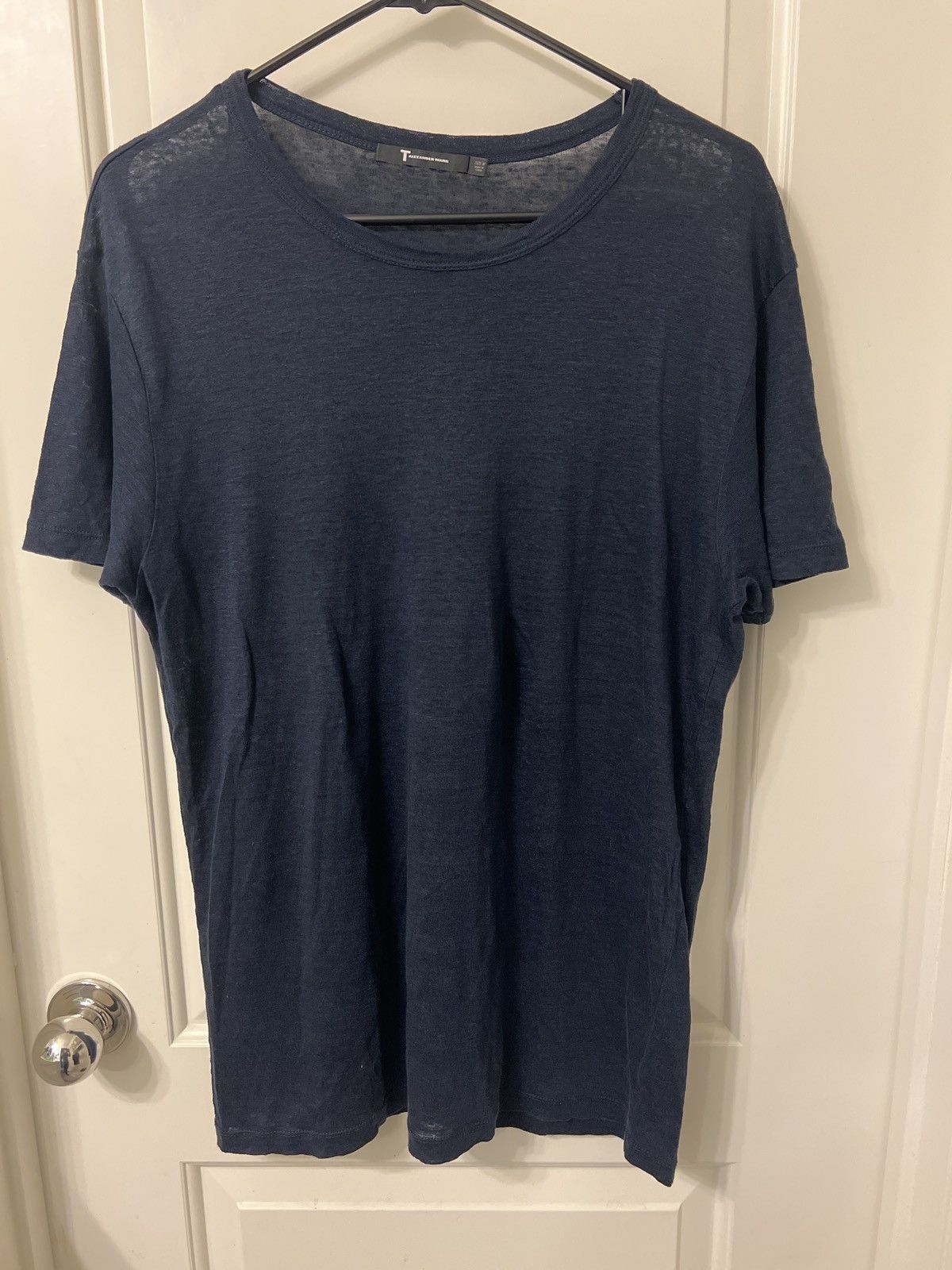 Alexander Wang × T by Alexander Wang T by Alexander Wang sz Medium Linen crewneck Tee Size US M / EU 48-50 / 2 - 1 Thumbnail