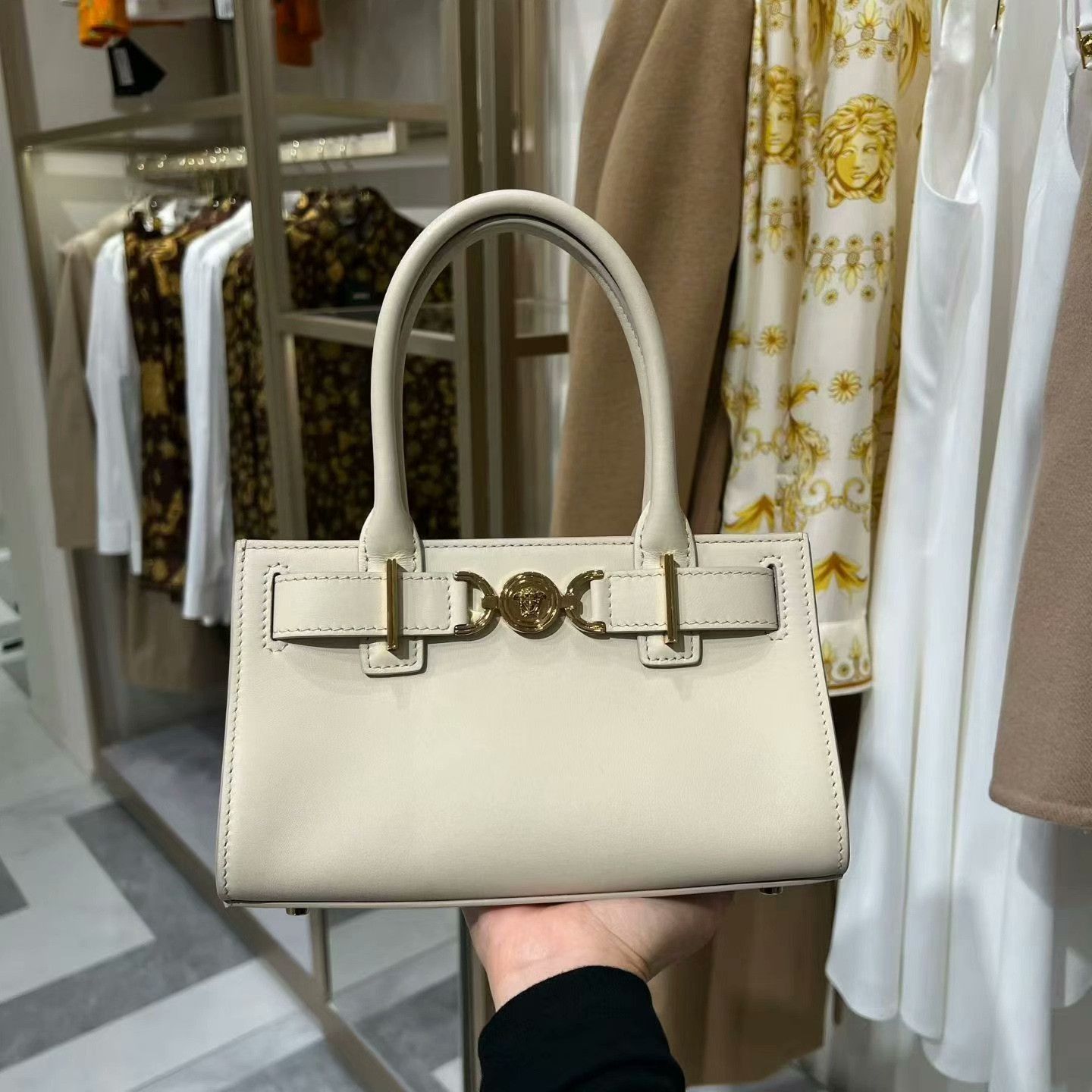 Versace Versace White Medusa Tote Bag Size ONE SIZE - 1 Thumbnail