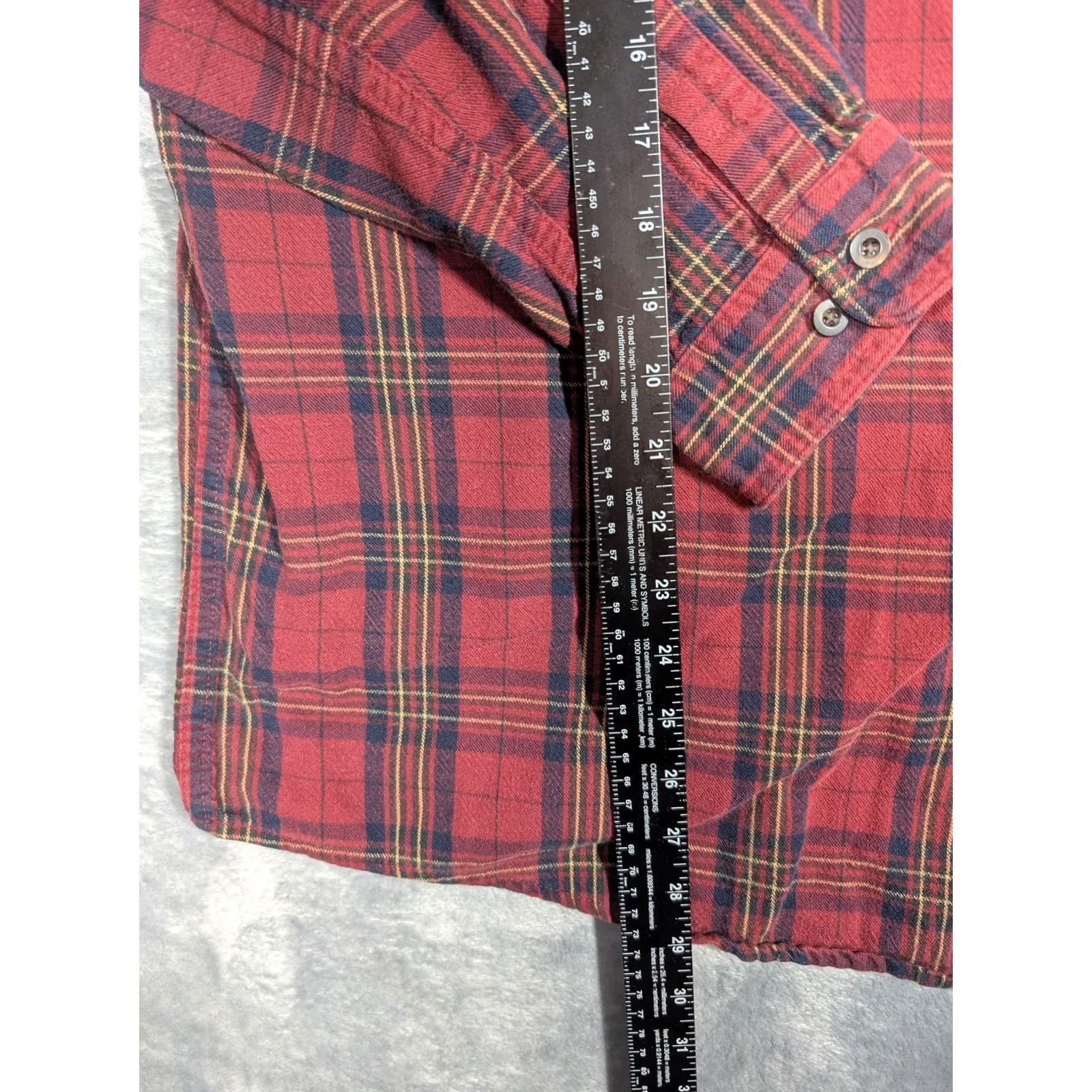 Vintage LL Bean Shirt Mens XL Red Plaid Flannel Long Sleeve Button Front Casual Size US XL / EU 56 / 4 - 2 Thumbnail