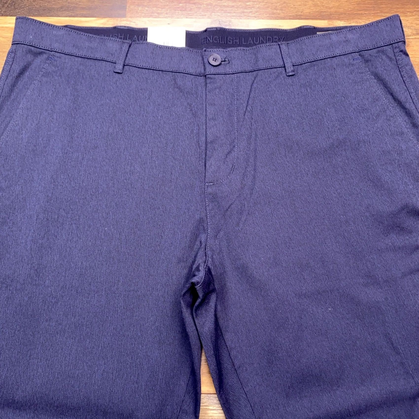English Laundry Pants Mens Adult 40x30 Chino Stretch Flat Front Blue Maritime New, Men's — image 4 of 6