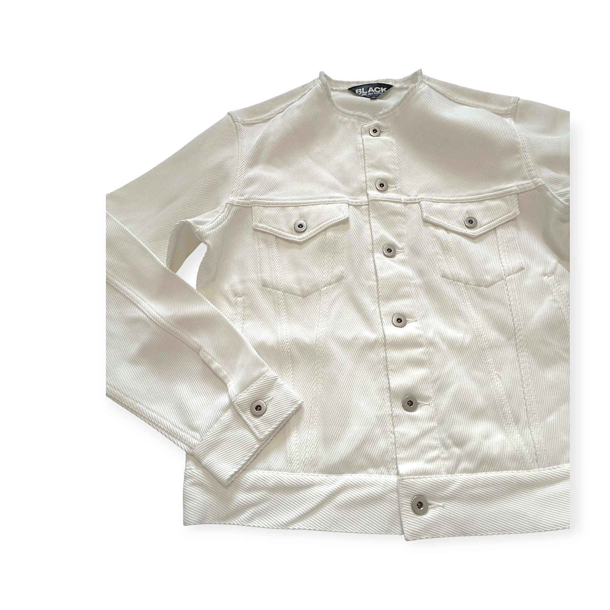 Comme des Garcons Black BLACK CdG SS23 collarless shirt jacket (1K-J026) – Men’s S Size US S / EU 44-46 / 1 - 7 Thumbnail