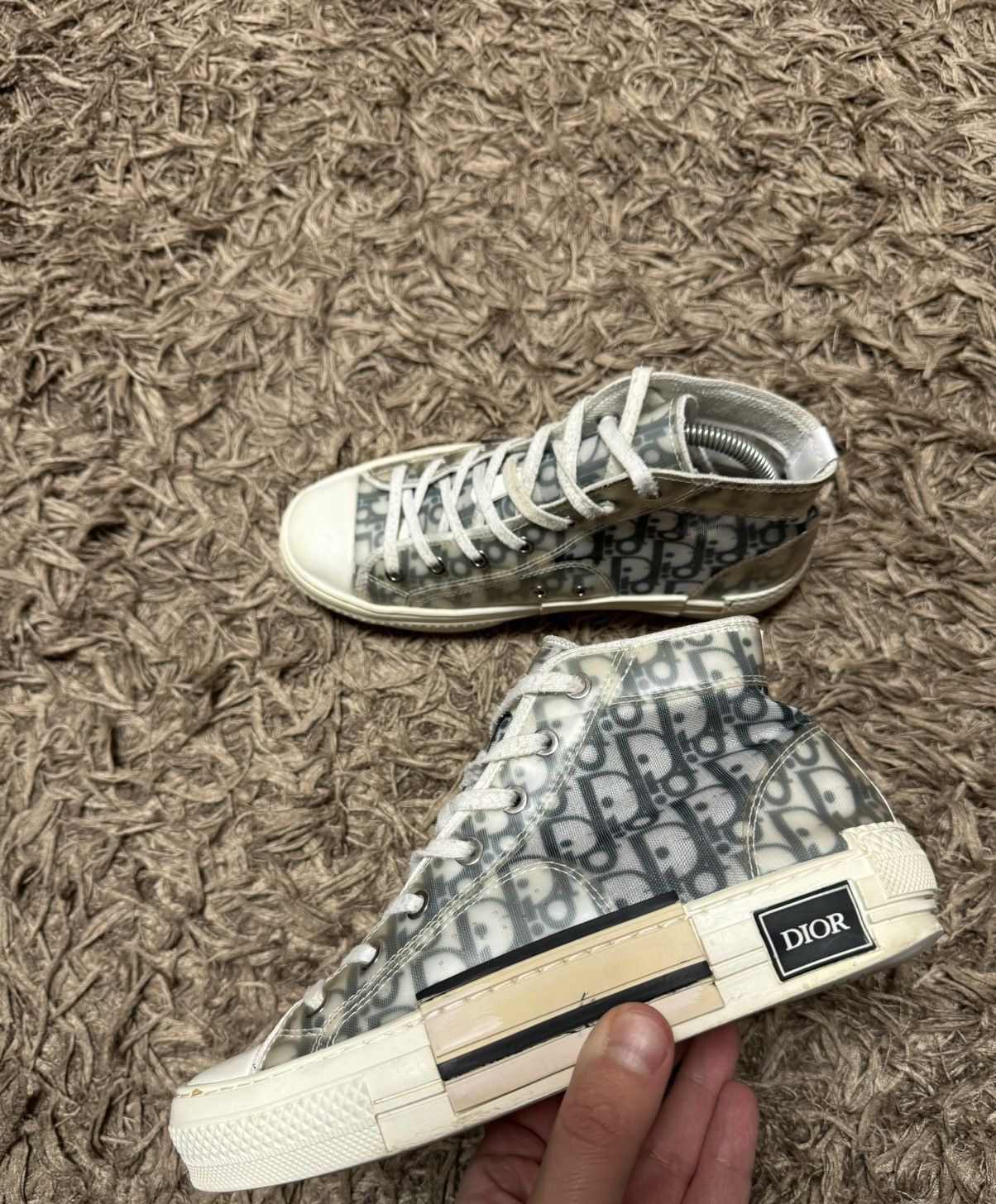 Dior Dior monogram high top sneakers monogram 37 size CD Size US 7 / IT 37 - 8 Thumbnail