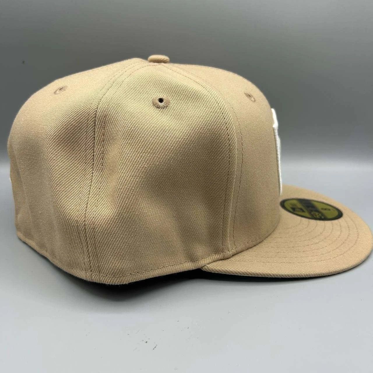 New Era Las Vegas Raiders Hat Men 8 Brown Embroidered Fitted Cap New Size ONE SIZE - 2 Thumbnail