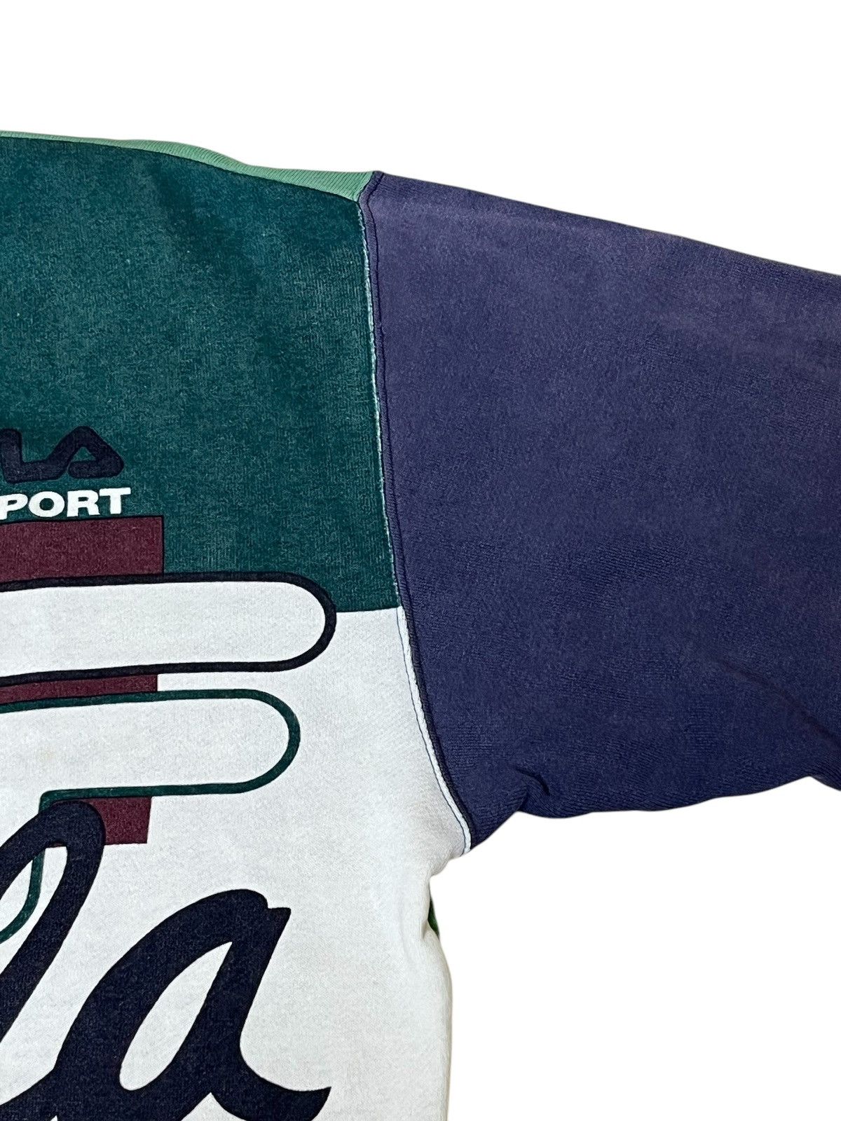 Fila VINTAGE 90s FILA MULTICOLOUR BIG LOGO PULLOVER SWEATSHIRT Size US L / EU 52-54 / 3 - 7 Thumbnail