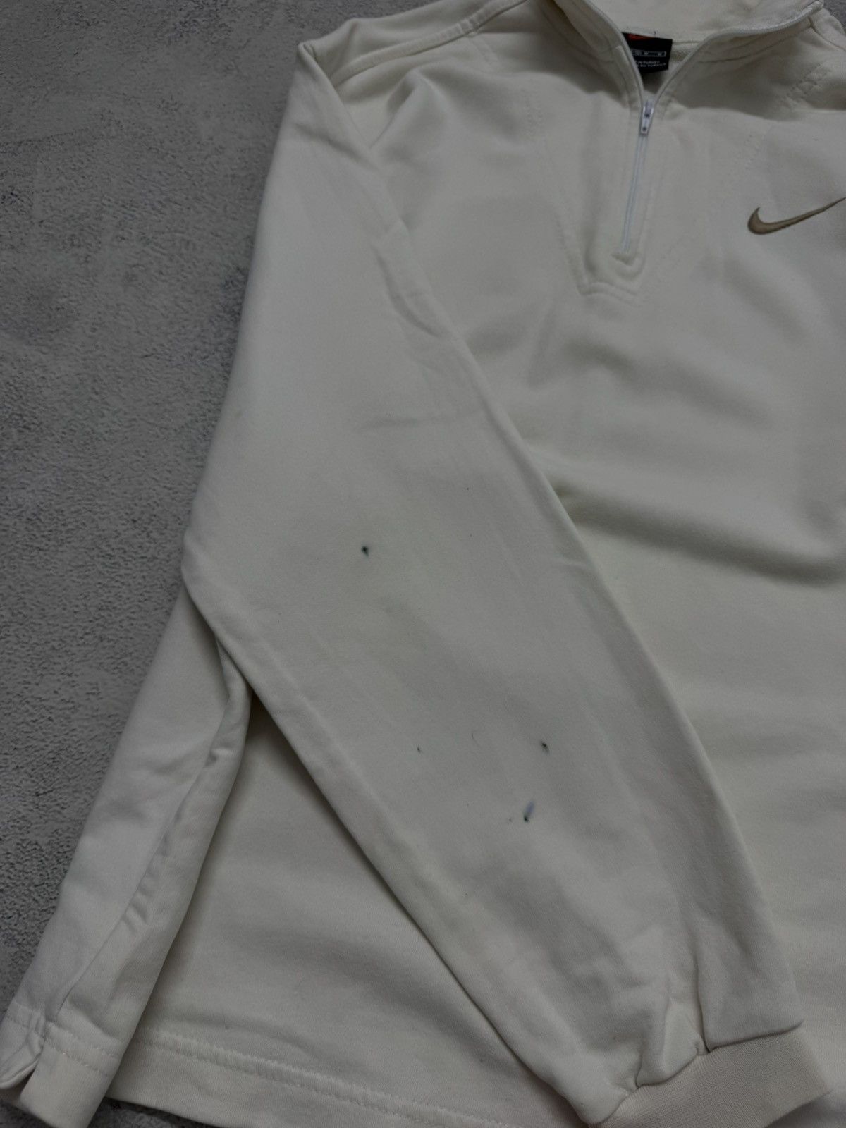 Nike Vintage Nike 1/4 Zip Sweatshirt White 00’s Size M / US 6-8 / IT 42-44 - 10 Thumbnail