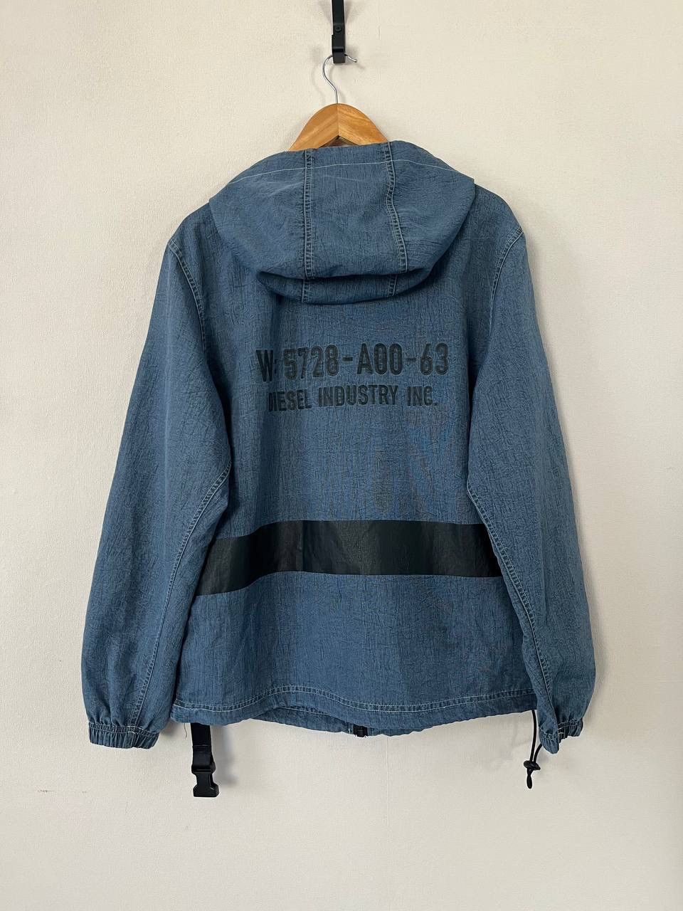 Diesel Diesel Men's Blue Hooded Jacket Zip Buckle Drawstring Size S Size US S / EU 44-46 / 1 - 9 Thumbnail