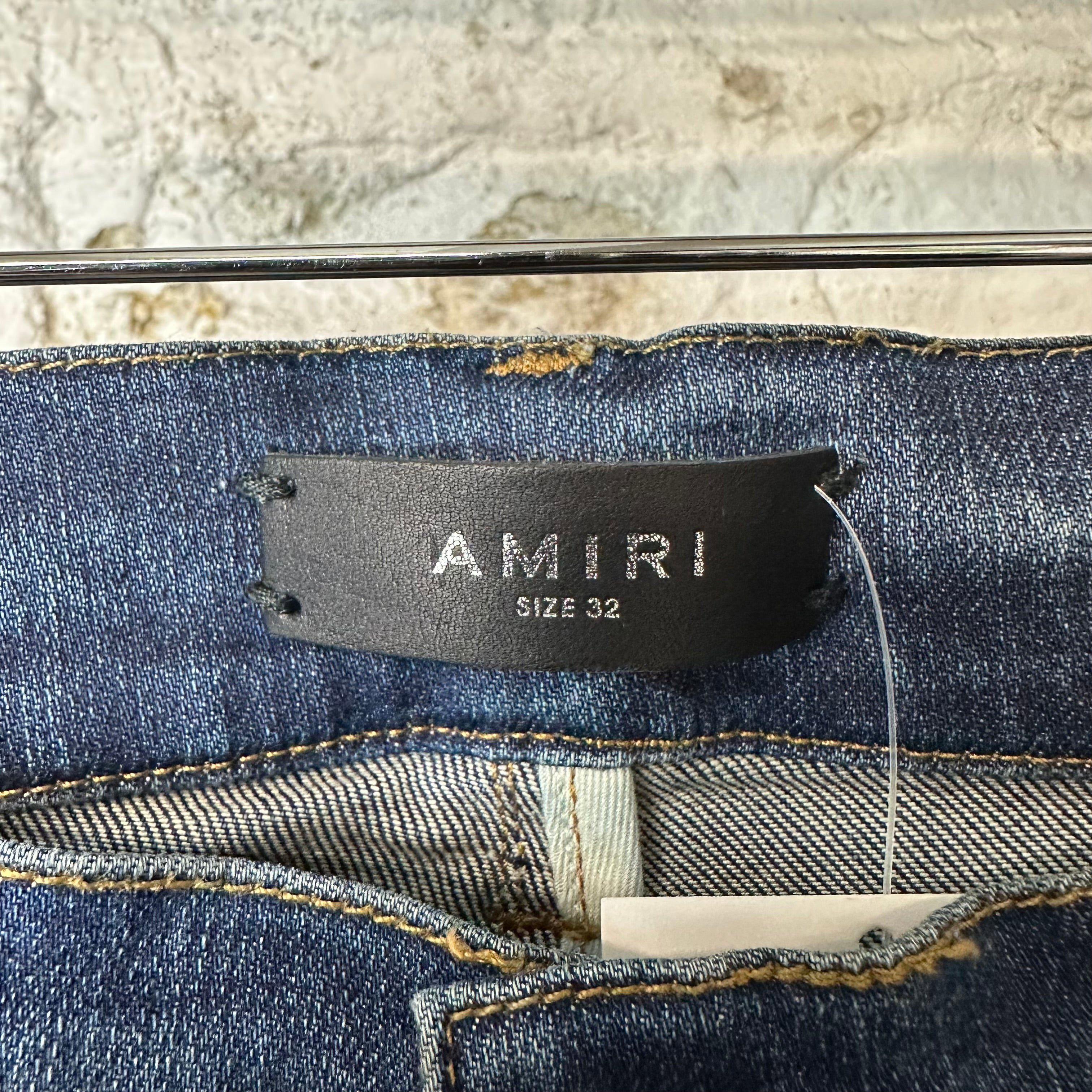 Amiri Amiri Plain Dark Blue Denim Jeans Sz 32 Size US 32 / EU 48 - 3 Thumbnail