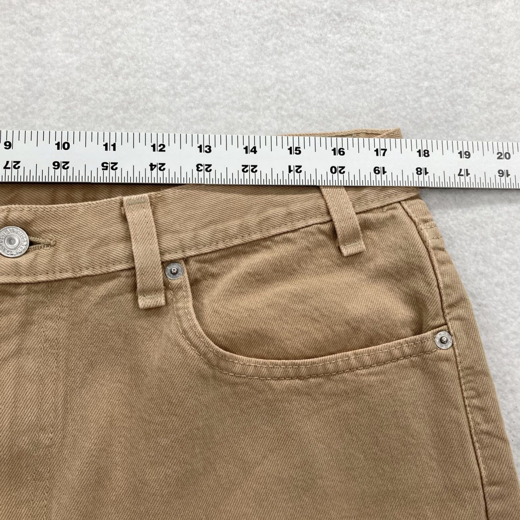 Levi's VINTAGE Levi's 550 Jeans Mens 36x30 Tan Khaki Denim Relaxed Tapered Leg USA Size US 36 / EU 52 - 7 Thumbnail