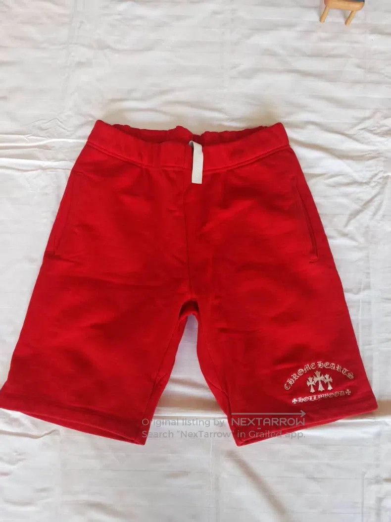 Chrome Hearts CHROME HEARTS Size M Red cross embroidered shorts Size US 31 - 1 Thumbnail