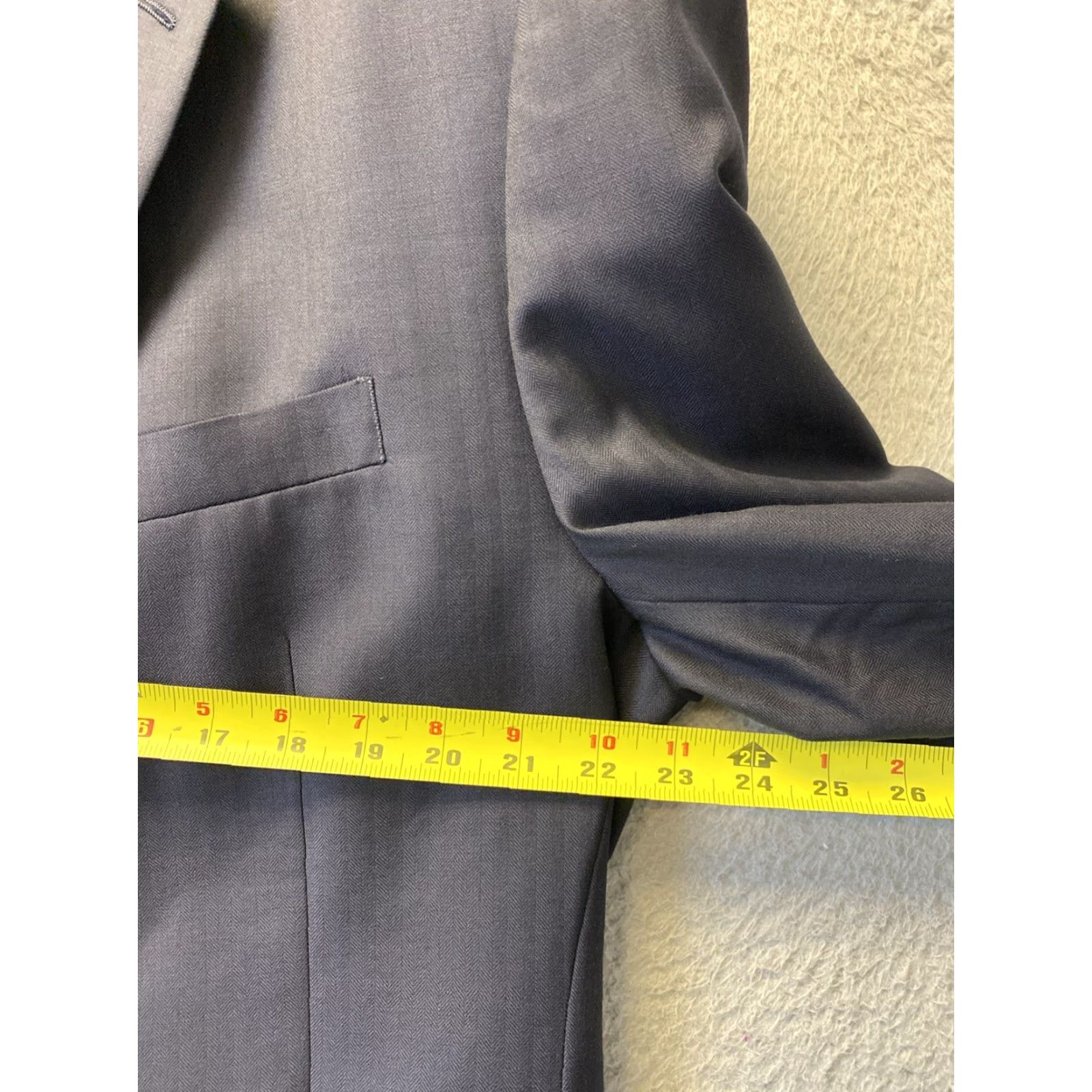 Ralph Lauren VINTAGE Ralph Lauren Green Label RLGL 2-piece Suit Men Regular Size 46L Black Striped Formal Size 46L - 4 Thumbnail