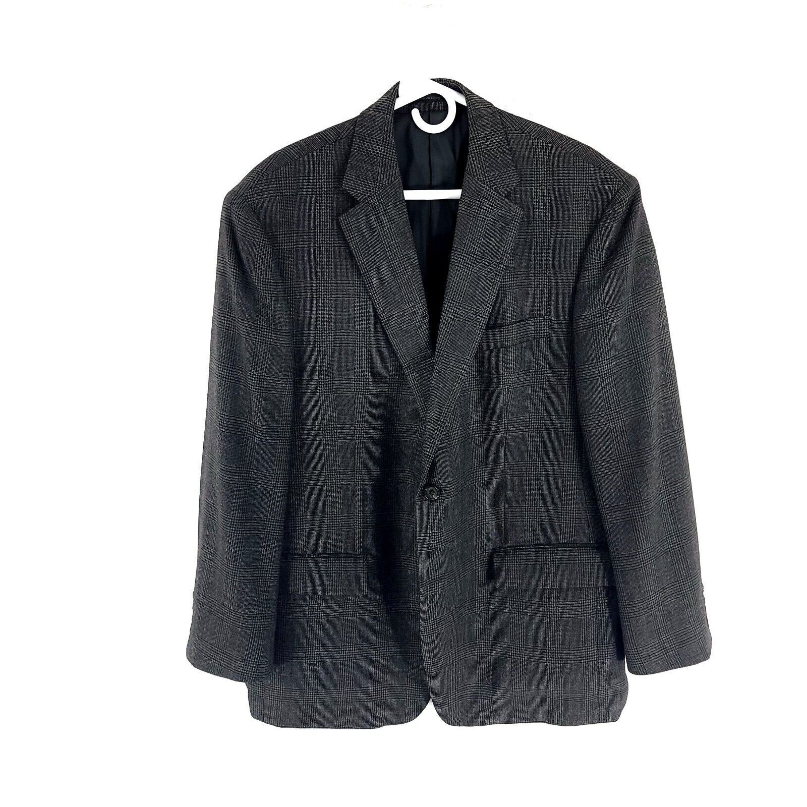 Lauren Ralph Lauren Lauren Ralph Lauren Tweed Wool 2 Button Sport Coat 42R Black Size 42R - 3 Thumbnail