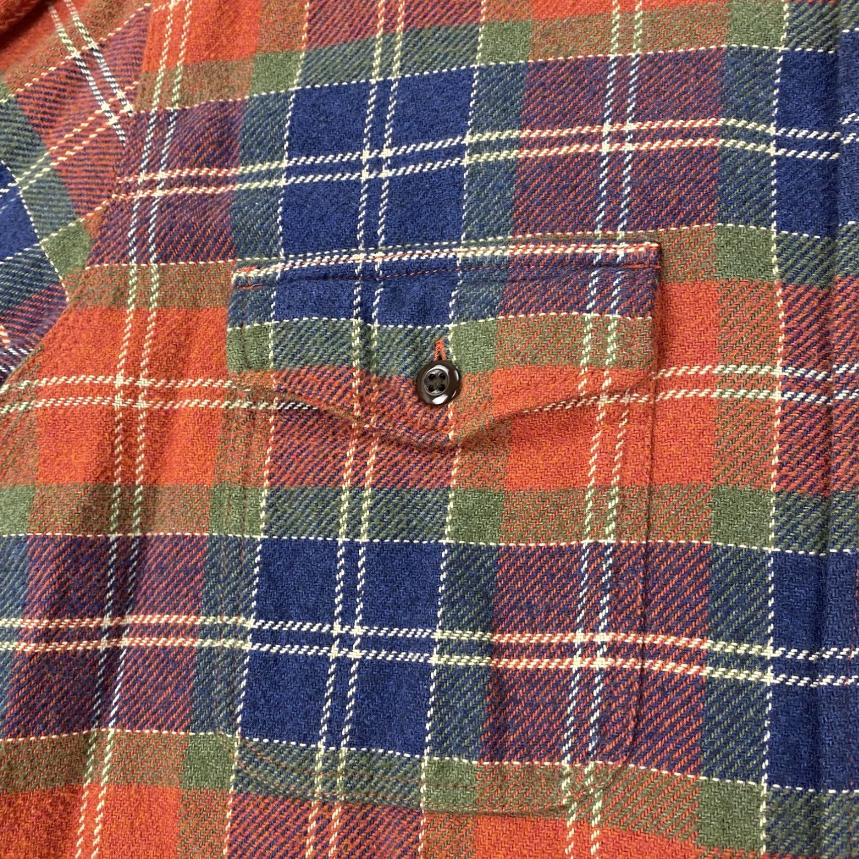 Wallace & Barnes VINTAGE Wallace & Barnes Shirt Men Large Blue Plaid Flannel Button-Down Cotton Pocket(s) Button Up 90s Theme Mens Size US L / EU 52-54 / 3 - 3 Thumbnail