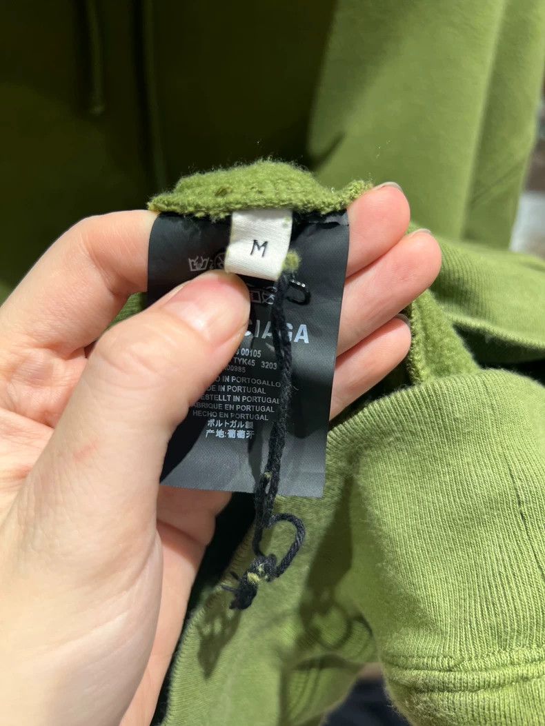 Balenciaga Balenciaga Mint Green Back Letter Hoodie Size M Size US M / EU 48-50 / 2 - 4 Thumbnail