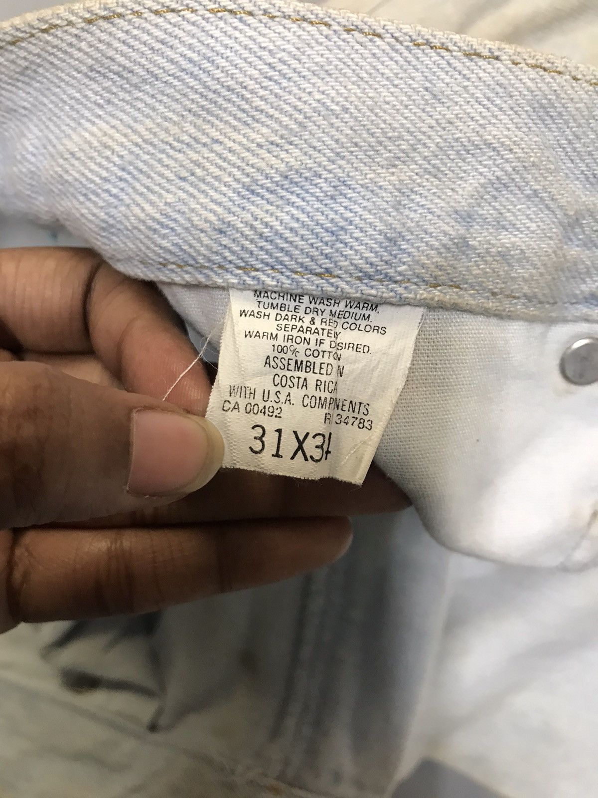 Lee Vintage Lee dusty stained denim Size US 30 / EU 46 - 7 Thumbnail