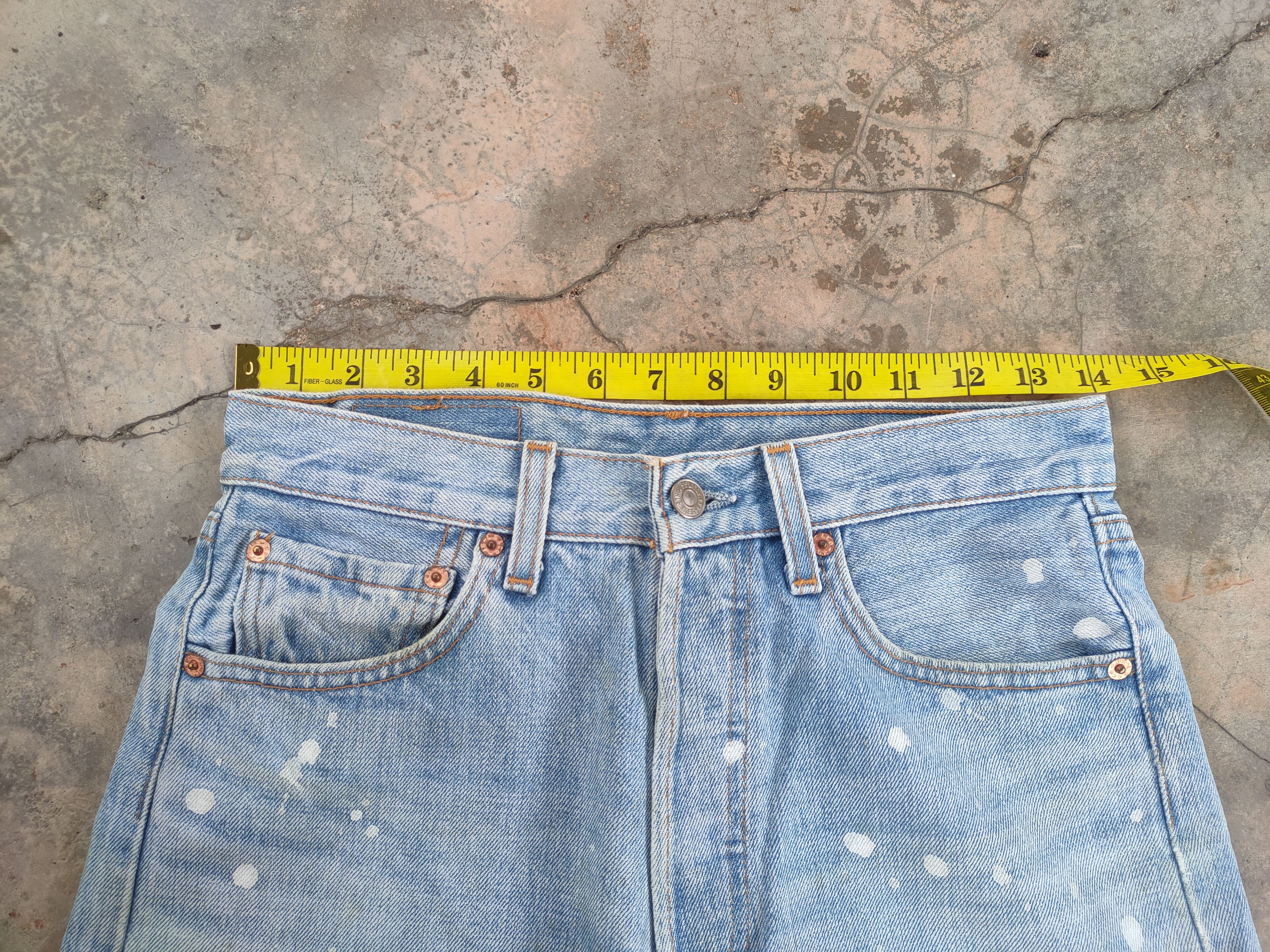 Levi's Vintage Clothing W28 VINTAGE LEVI'S 501 00' PAINT FADED JEANS DENIM PANTS Size US 28 / EU 44 - 10 Thumbnail