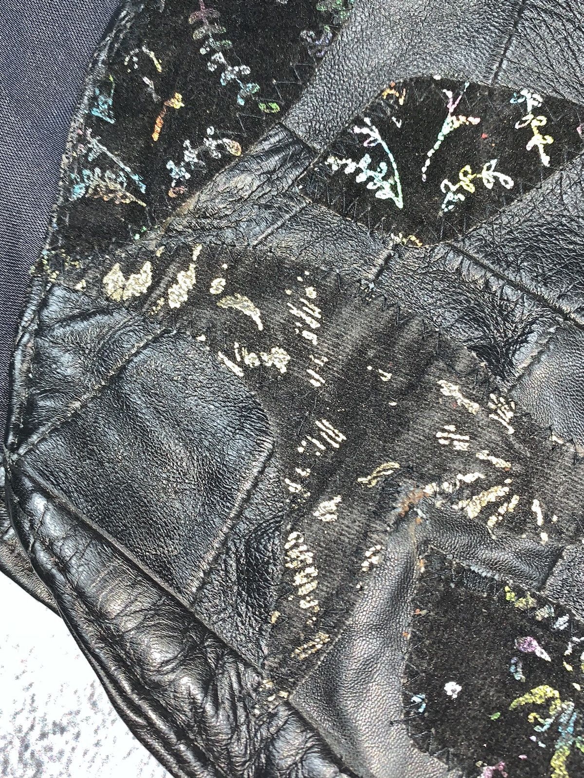 Other Vintage 80s style wmns Leather patchwork vest retro size M Size M / US 6-8 / IT 42-44 - 8 Thumbnail