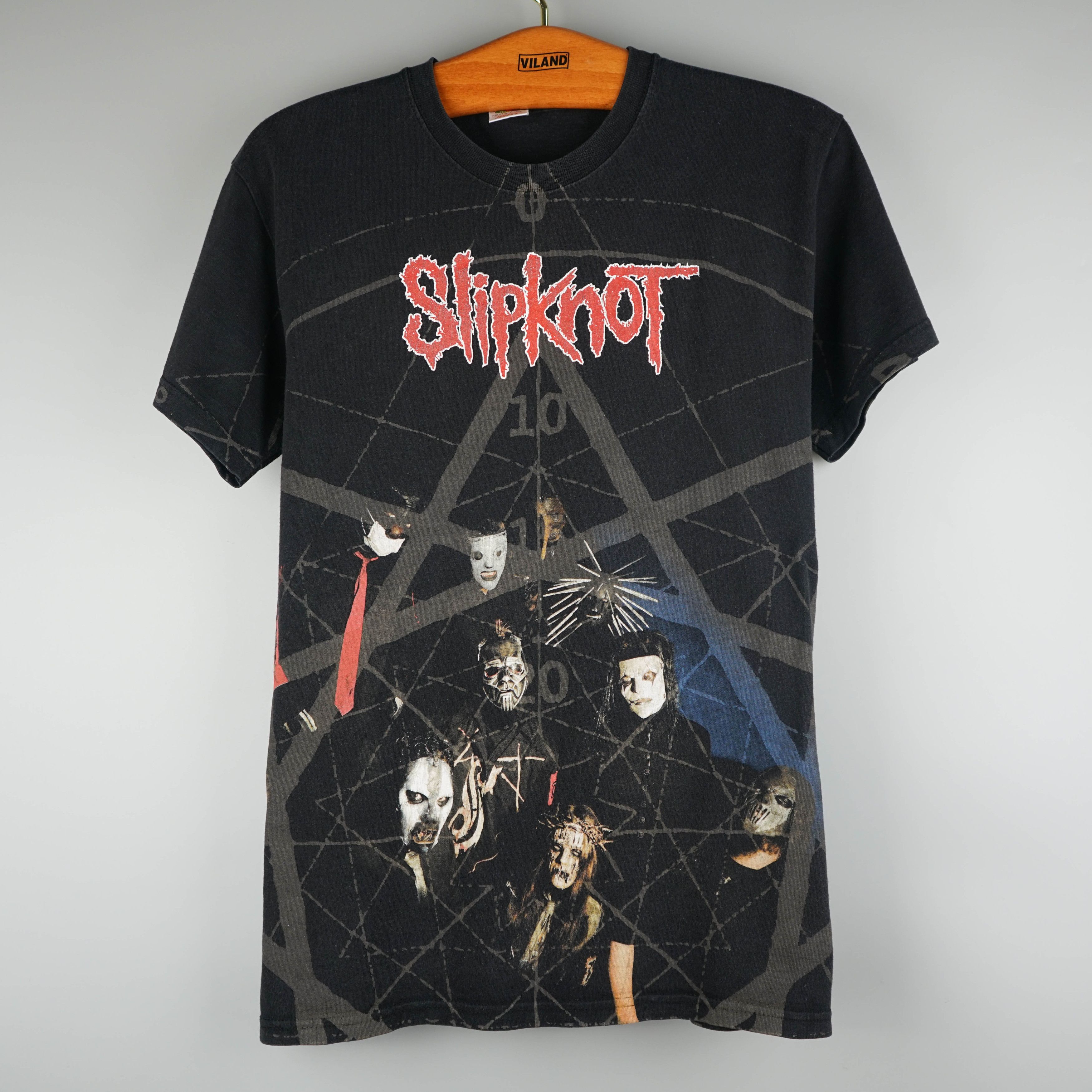 Band Tees × Vintage Vintage 2008 Slipknot T-Shirt All Over Print Size US M / EU 48-50 / 2 - 1 Thumbnail