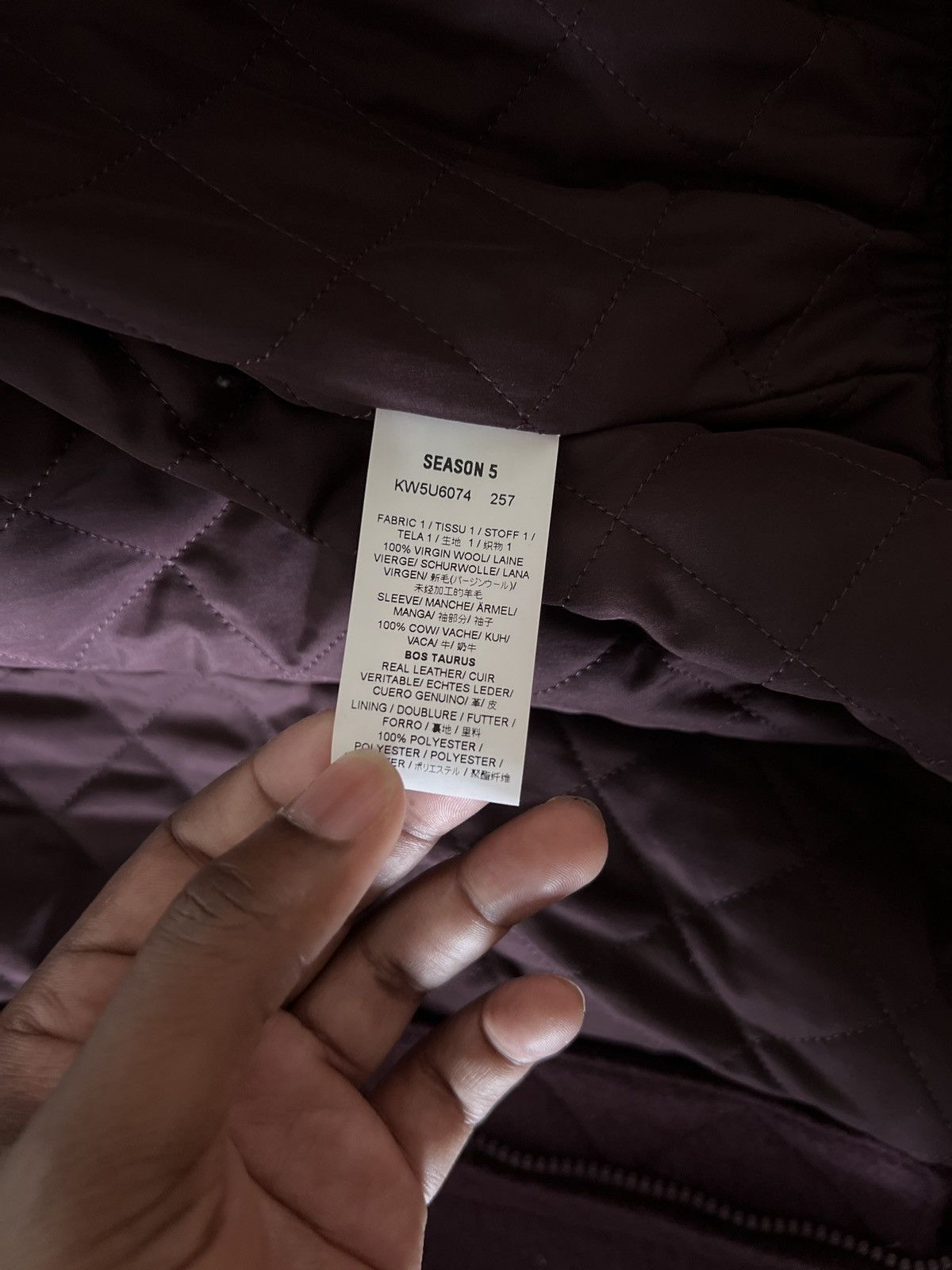 Yeezy YEEZY SEASON 5 CALABASAS LEATHER SLEEVE VARSITY JACKET Size US XL / EU 56 / 4 - 5 Thumbnail