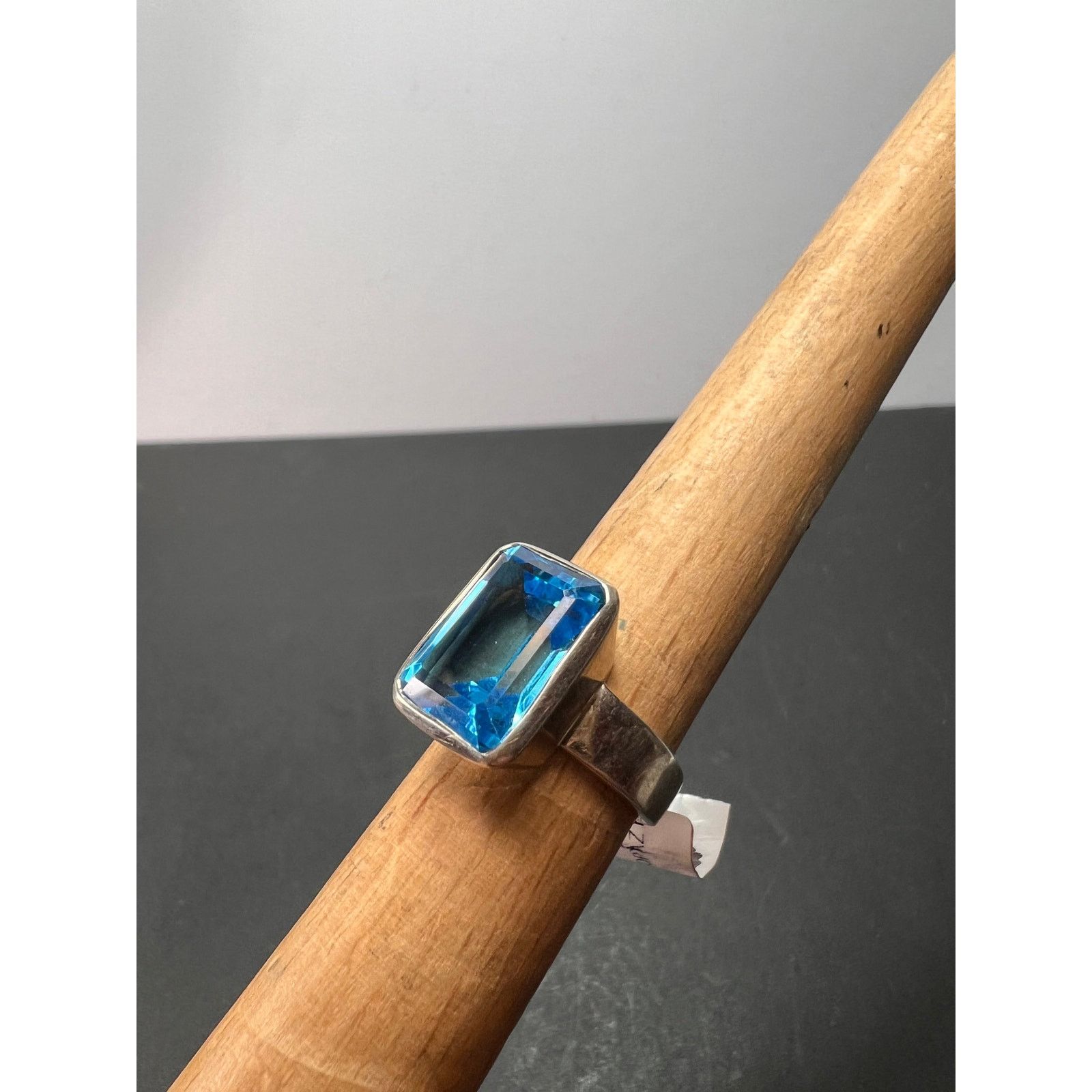 Other NEW Swiss blue topaz sterling silver ring size 7 Size ONE SIZE - 10 Thumbnail