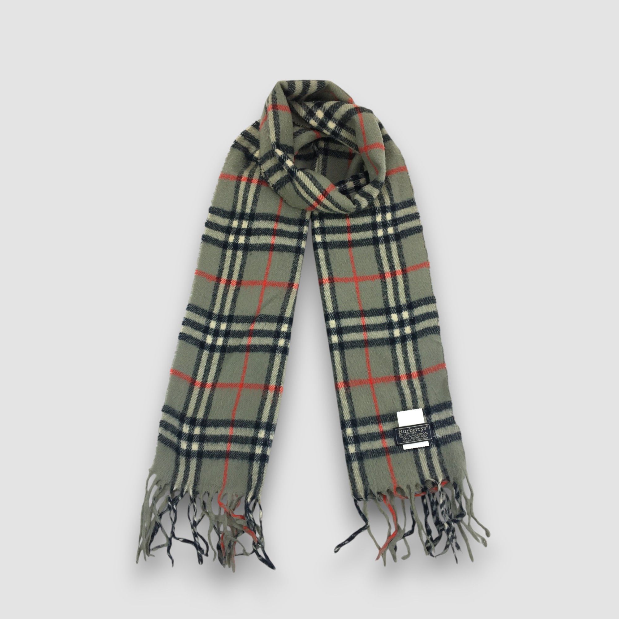 Burberry Vintage Burberry Scarf Muffler Wool Cashmere Scarves Size ONE SIZE - 1 Thumbnail