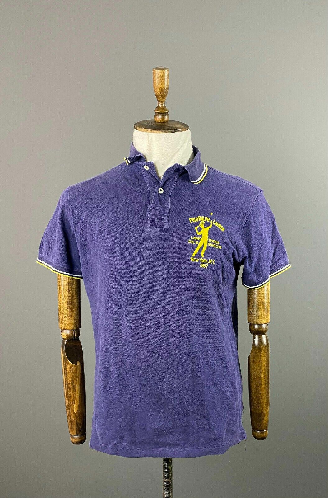 Polo Ralph Lauren Polo Ralph Lauren N.Y. 67 Tennis Blue Polo Shirt Size M Size US M / EU 48-50 / 2 - 1 Thumbnail
