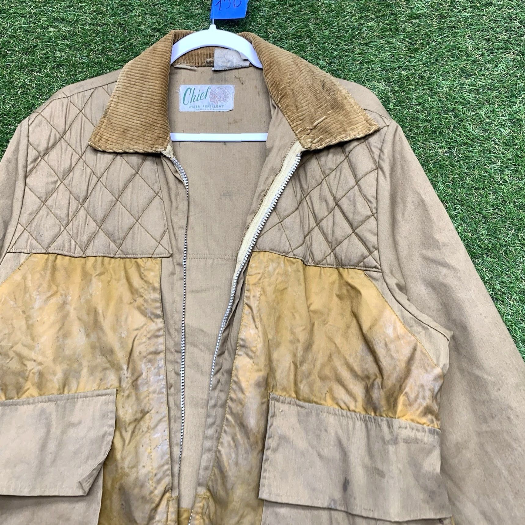 Vintage VINTAGE Chief Pontiac Brand Hunting Jacket Mens L Brown Canvas 90s Duck Field Jacket Mens Boys Girls 1960s Size US L / EU 52-54 / 3 - 3 Thumbnail
